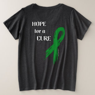 Camiseta Plus Size Esperança por um Friso Cure/Torn...C