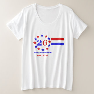 CAMISETA PLUS SIZE ESPÍRITO DE 26 - SEMIQUINCENTENNIAL