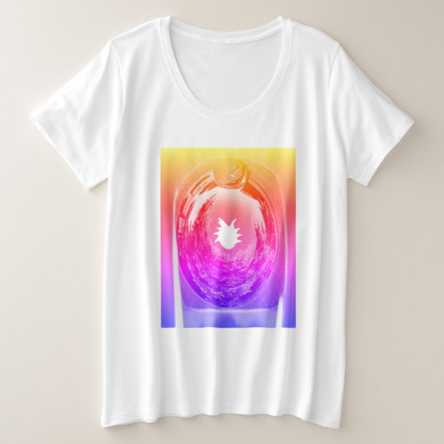 Camiseta Plus Size Espírito de férias de verão trendy (Frente do Design)
