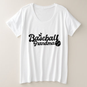 Camiseta Plus Size Esportes bonitos de beisebol
