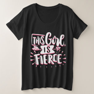 Camiseta Plus Size Esta Garota É Um Empoderamento De Garota Imerso