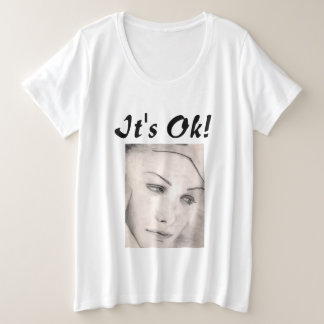 Camiseta Plus Size Está tudo bem! Thinker Art de Venus Leone T-Shirt