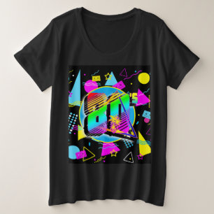 Camiseta Plus Size ESTILO DA ANTIGA ESCOLA DA VINTAGEM DE anos 80