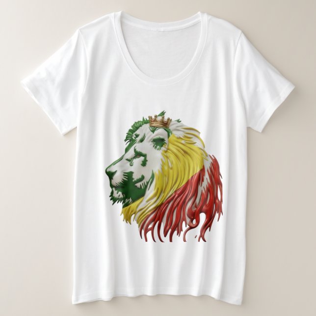 CAMISETA PLUS SIZE ESTILO DE LION KING (Frente do Design)