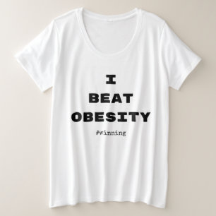 Camiseta Plus Size EU BATI OBESITY T-Shirt Weight Losse Diet