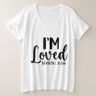 Camiseta Plus Size Eu sou amado