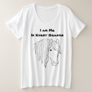 Camiseta Plus Size Eu sou Eu em Todas as Estações