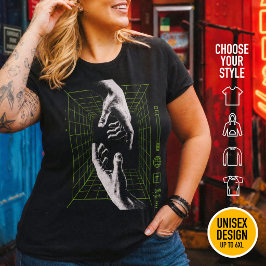 Camiseta Plus Size Eu sou o Caminho João 14:6 Grid Christian Cyberpun