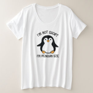Camiseta Plus Size Eu sou o tamanho dos pinguins, Dia de Apreciação M