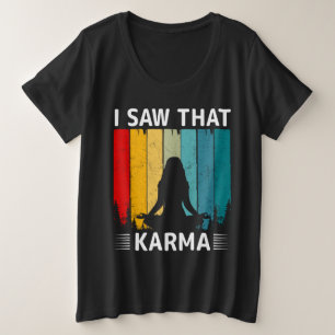Camiseta Plus Size Eu Vi Essa Karma