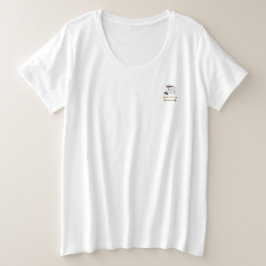 Camiseta Plus Size Expresso Yourself – Funny Smiling Coffee Tee