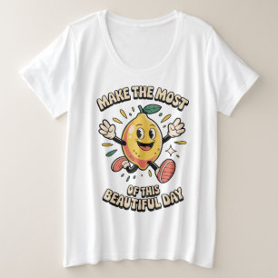 Camiseta Plus Size Faça o Melhor – Happy Lemon Feminino