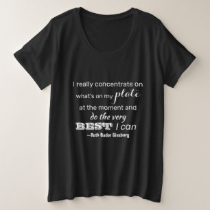 Camiseta Plus Size Faça o melhor que puder para uma citação inspirado
