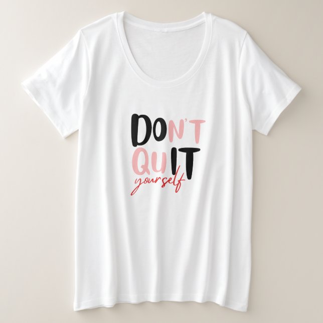 Camiseta Plus Size Faça você mesmo (Frente do Design)