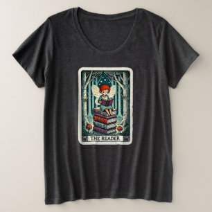Camiseta Plus Size Fada Do Cartão Tarot Do Leitor