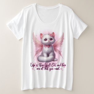 Camiseta Plus Size Fada Whiskers of Love