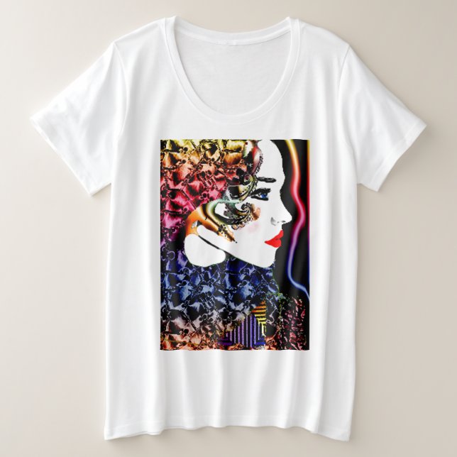 Camiseta Plus Size Fairy Tale Princess Contemporary  (Frente do Design)