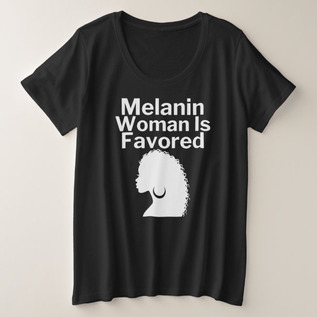Camiseta Plus Size Favorecido (Frente do Design)
