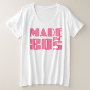 Camiseta Plus Size Feito nos anos 80