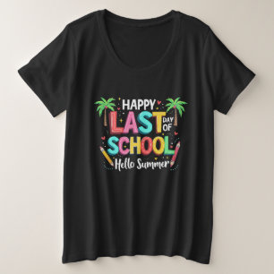 Camiseta Plus Size Feliz Dia do Alô na Escola no Verão