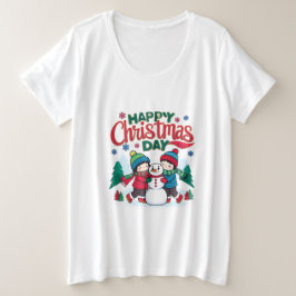 Camiseta Plus Size Feliz Natal