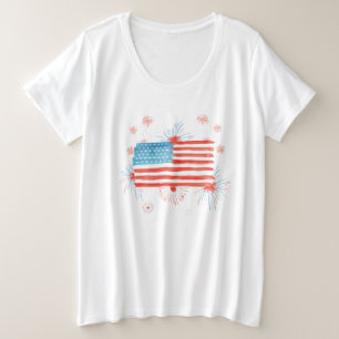 Camiseta Plus Size FELIZ QUARTA Camisa-T