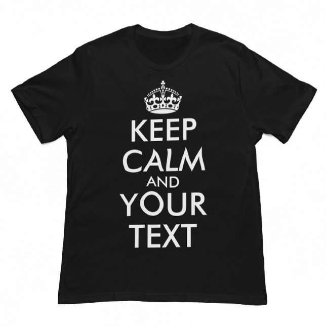 Camiseta Plus Size Fique calma e continue - Crie o seu (Criador carregado)