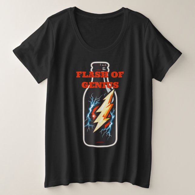 Camiseta Plus Size Flash do Genius (Frente do Design)
