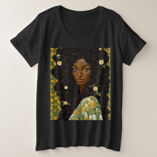 Camiseta Plus Size Flor Girl