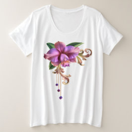 Camiseta Plus Size Flor Grande
