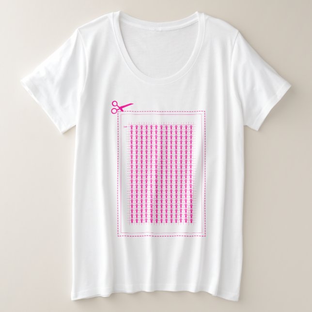 CAMISETA PLUS SIZE FOLHA ACESSÓRIA CLÁSSICA (Frente do Design)