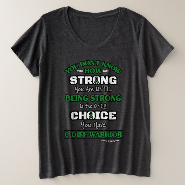 Camiseta Plus Size Forte/Escolha...C Diff (Frente do Design)
