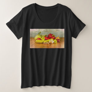 Camiseta Plus Size Foto "Vegetais". Compre agora