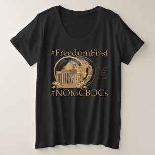 Camiseta Plus Size #FreedomFirst: Carteira de Liberdade - Abrace a Li