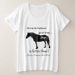 Camiseta Plus Size Frísia Horse Lover diz 2