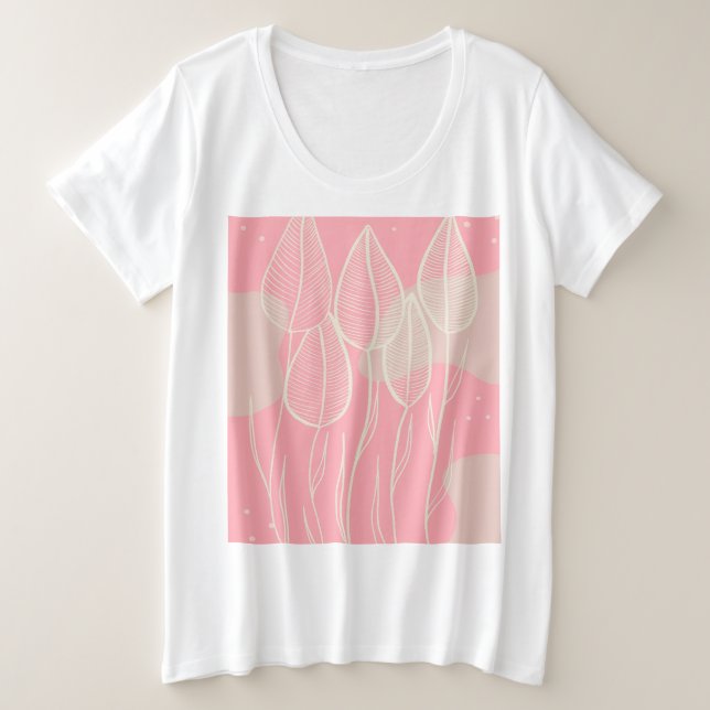 Camiseta Plus Size Frühling (Frente do Design)