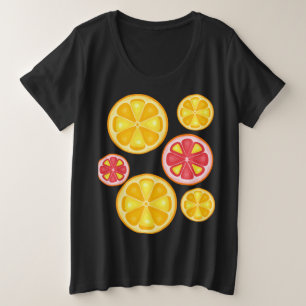 Camiseta Plus Size FRUTA DE VERÃO DO CICLO TROPÓPICO LÍNGULOS de lara