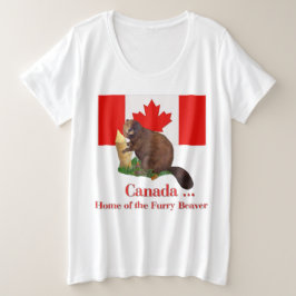 Camiseta Plus Size Furry Beaver Humor