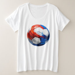 Camiseta Plus Size Fußball holländische Flaggen Farben, name