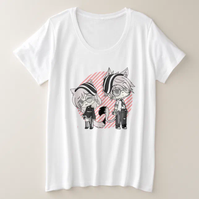 Camiseta Plus Size gacha,gacha life,gacha club,jogo,anime