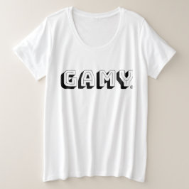 Camiseta Plus Size GAMY® Black Logo Damen