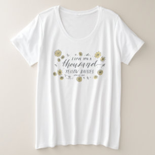 Camiseta Plus Size Garotas Gilmore Mil Estrelas Amarelas