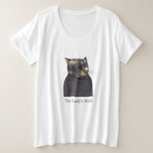 Camiseta Plus Size Gato-de-cabra-cabra, mulherada, mulherengo