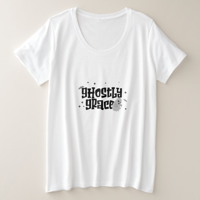 Camiseta Plus Size Ghosted Grace (Frente do Design)