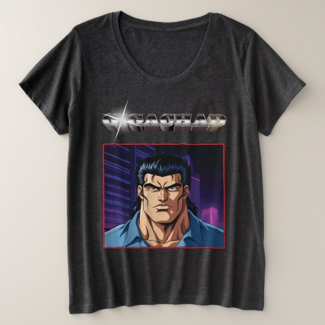 CAMISETA PLUS SIZE GIGACHAD (Frente do Design)