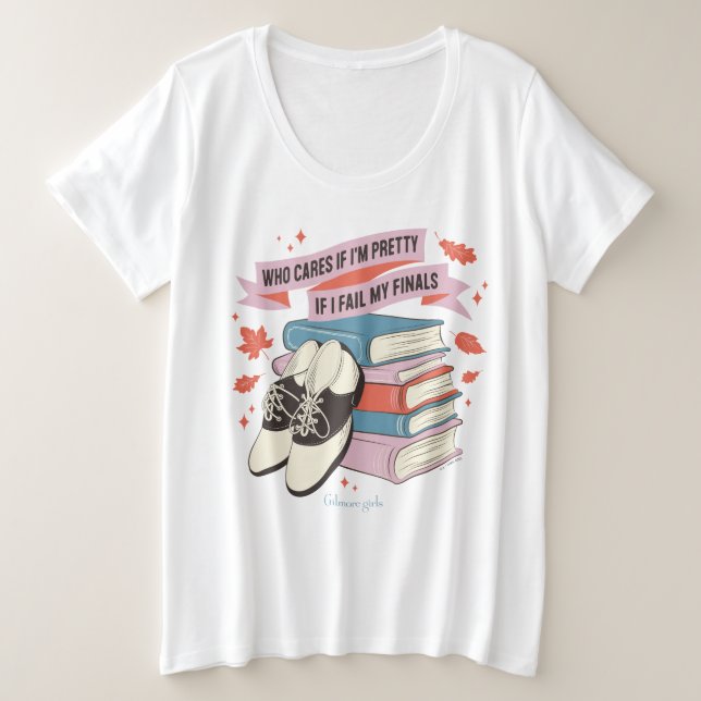 Camiseta Plus Size Gilmore Girls Finals Cotação Design (Frente do Design)