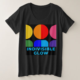 Camiseta Plus Size GLOW PRIDE PLUS indivisível