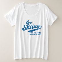 Go Skiing – Minimal Winter Sports Typography Desig
