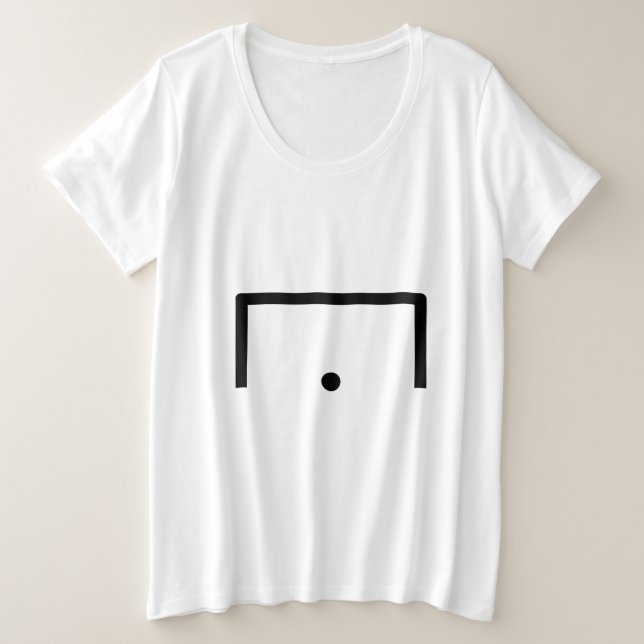 Camiseta Plus Size Goal T-Shirt (Frente do Design)