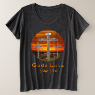 Camiseta Plus Size Gods Love